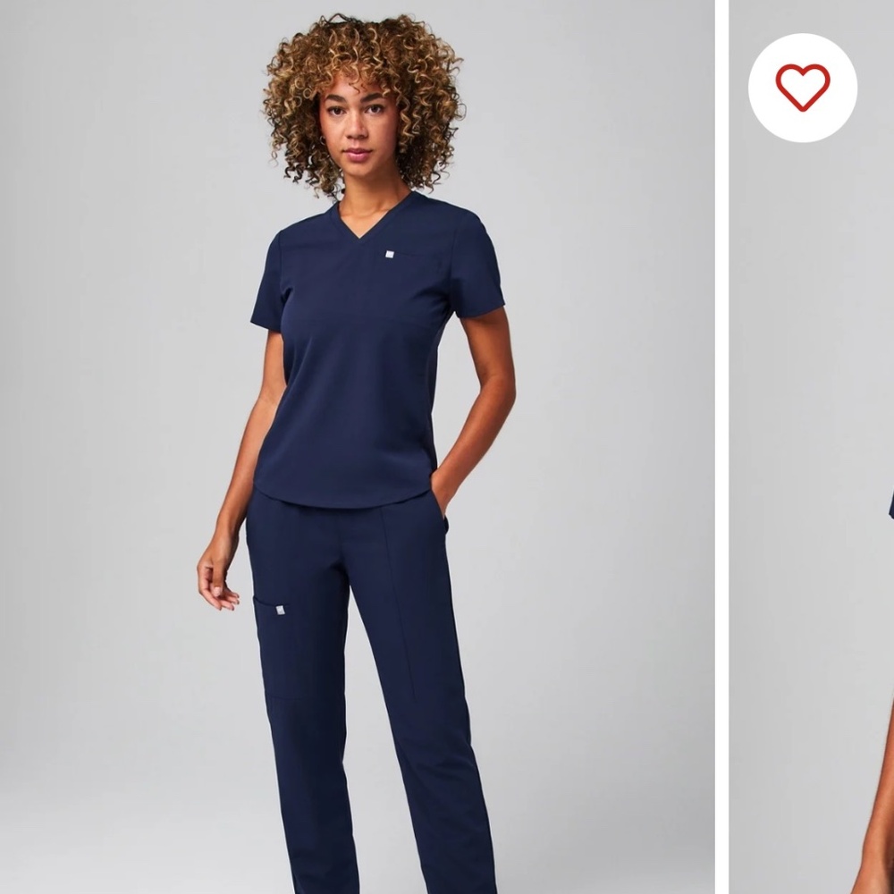 Fabletics scrub set navy nurse